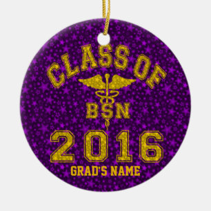 Adorno De Cerámica Clase de 2016 BSN