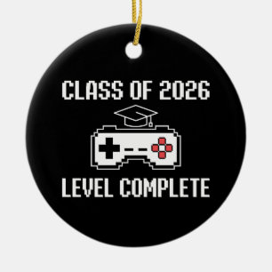 Adorno De Cerámica Clase de 2026 Nivel Completo Graduación de Juegos