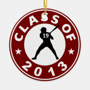 Adorno De Cerámica Clase De Béisbol 2013