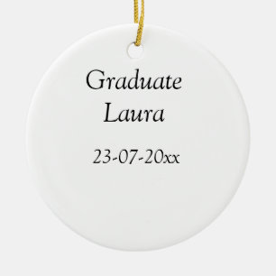 Adorno De Cerámica Clase de graduado de 20xx Felicitar fecha de añadi