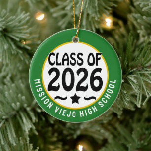 Adorno De Cerámica Clase Estrella de 2026 Graduación fotográfica