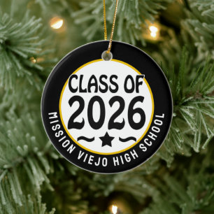 Adorno De Cerámica Clase Estrella de 2026 Graduación fotográfica