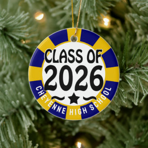 Adorno De Cerámica Clase occidental de 2026 Graduación fotográfica