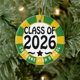 Adorno De Cerámica Clase occidental de 2026 Graduación fotográfica