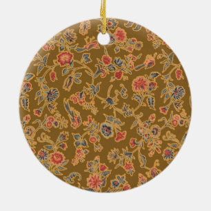 Adorno De Cerámica Clásico Flor Bonito Chintz Diseño floral suave