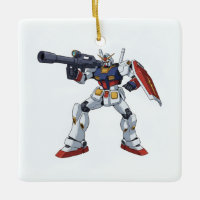 Clásico Retro RX-78-2 Gundam Mecha Anime Ilustraci