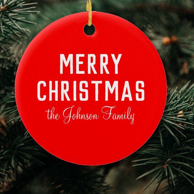 Adorno De Cerámica Clásicos Navidades Neon Red Elegant (Subido por el creador)