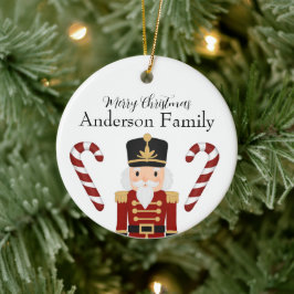 Adorno De Cerámica Classic Nutcracker Christmas Ceramic Ornament