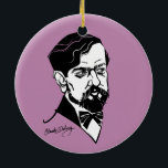 Adorno De Cerámica Claude Debussy<br><div class="desc">Retrato gráfico del compositor</div>