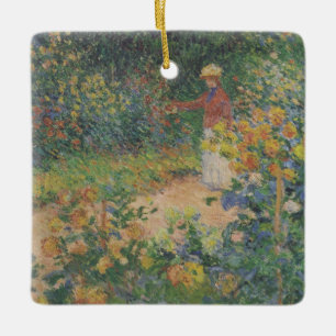 Adorno De Cerámica Claude Monet 1895 Vintage In the Garden