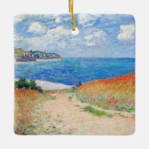 Adorno De Cerámica Claude Monet - Camino en campos de trigo en Pourvi