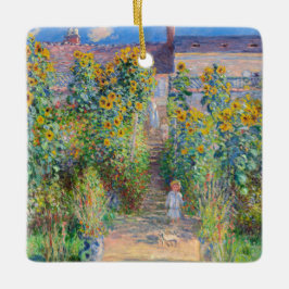 Adorno De Cerámica Claude Monet - El jardín del artista en Vetheuil