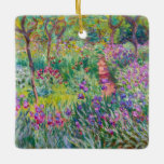 Adorno De Cerámica Claude Monet - El jardín del Iris en Giverny<br><div class="desc">El Jardín Iris de Giverny / El Jardín del Artista en Giverny - Claude Monet,  1899-1900</div>