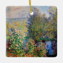 Adorno De Cerámica Claude Monet - Esquina del jardín de Montgeron