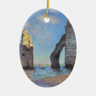 Adorno De Cerámica Claude Monet // Los acantilados en Etretat