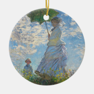 Adorno De Cerámica Claude Monet   Mujer con Parasol