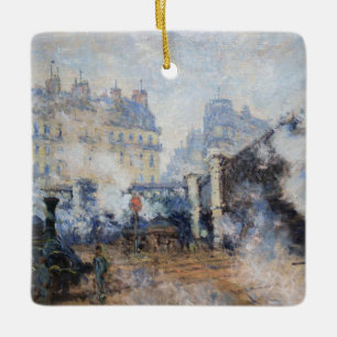 Adorno De Cerámica Claude Monet - Puente de Europa, Estación Saint-La