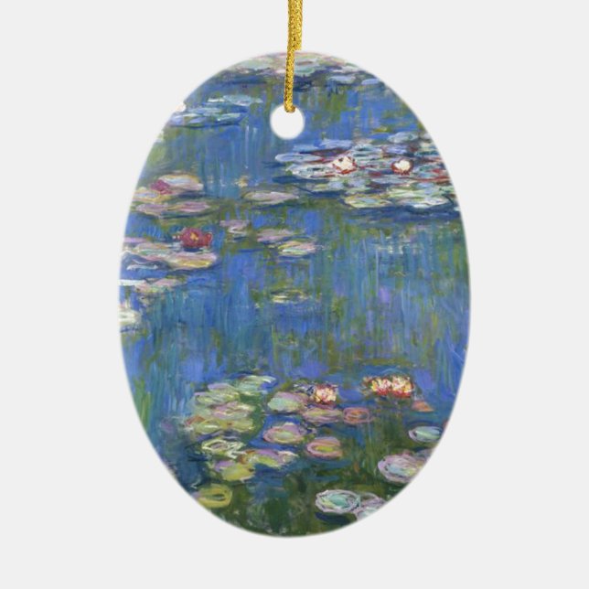 Adorno De Cerámica Claude Monet // Water Lilies (Frente)