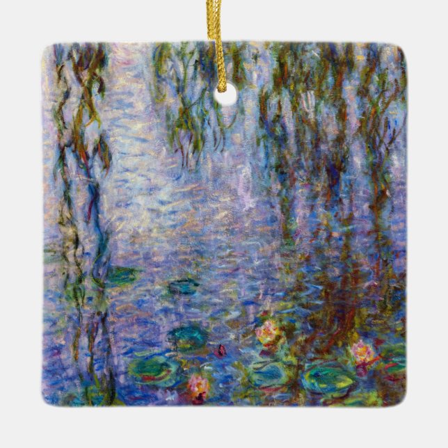 Adorno De Cerámica Claude Monet - Water Lilies (Anverso)