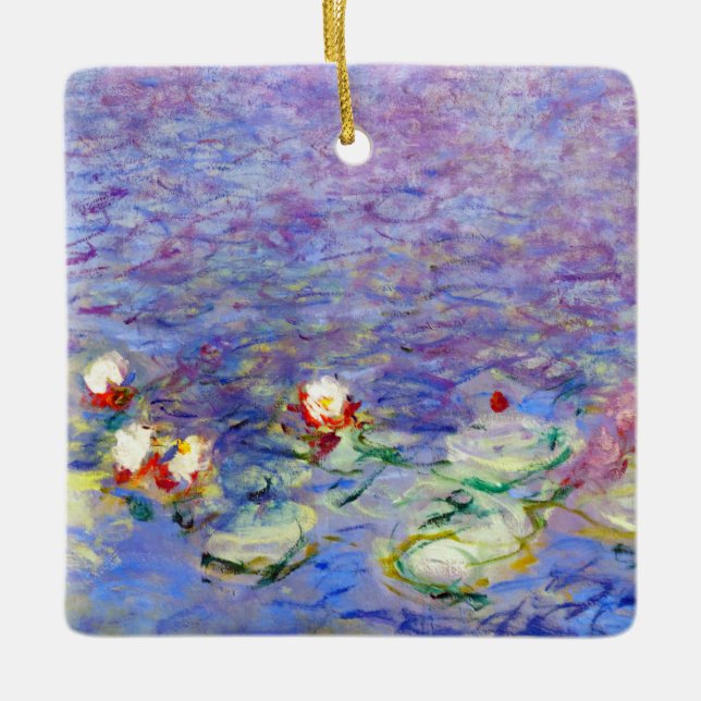 Adorno De Cerámica Claude Monet - Water Lilies (Anverso)