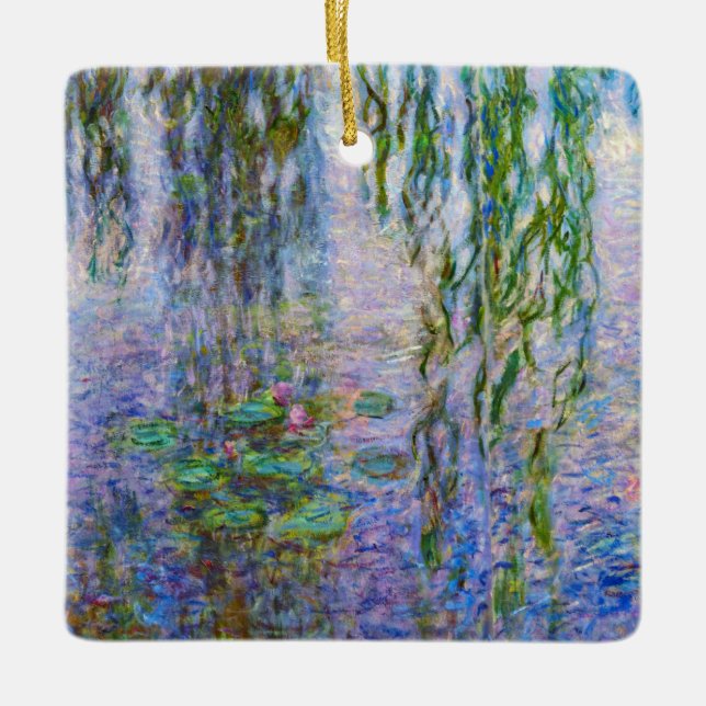 Adorno De Cerámica Claude Monet - Water Lilies (Anverso)