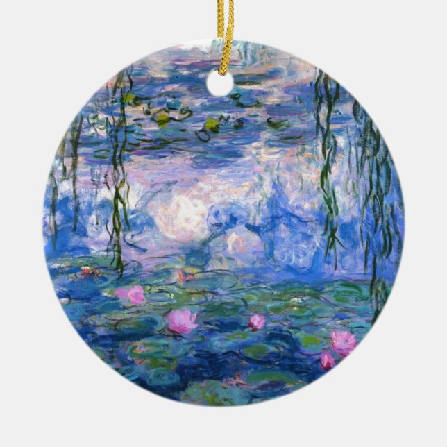 Adorno De Cerámica Claude Monet Water Lillies 1919 (Frente)