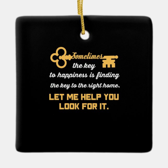 Adorno De Cerámica Clave Para Su Nueva Casa (Anverso)