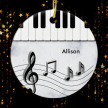 Claves de piano personalizadas y Navidades de nota