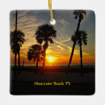 Adorno De Cerámica Clearwater Beach Sunset<br><div class="desc">Sunset,  Clearwater Beach,  Florida.</div>