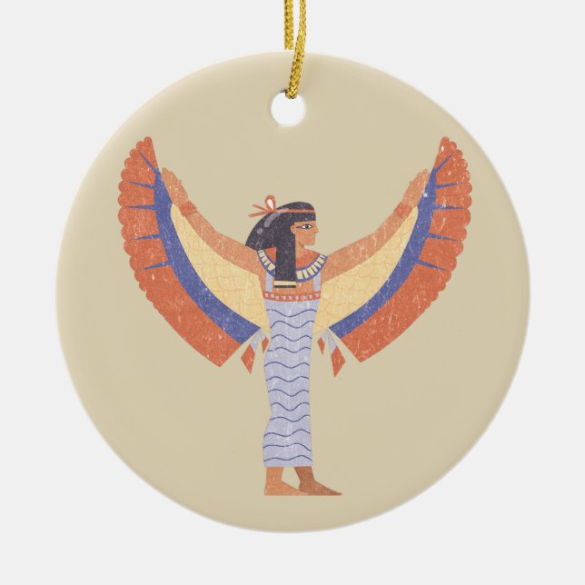 Adorno De Cerámica Cleopatra. (Frente)