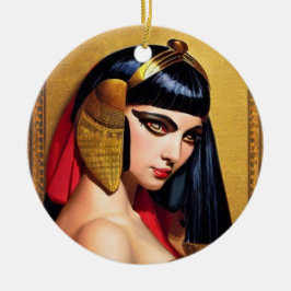 Adorno De Cerámica Cleopatra Ornament