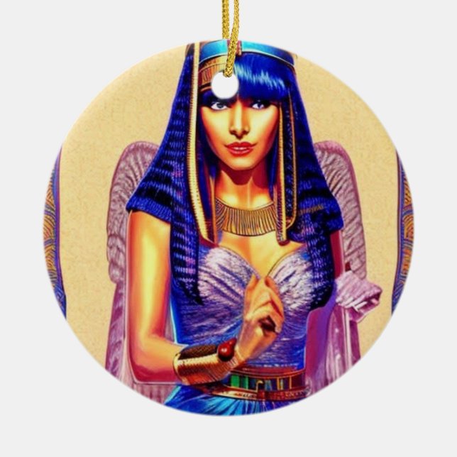 Adorno De Cerámica Cleopatra Ornament (Frente)