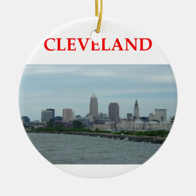 Adorno De Cerámica Cleveland (Frente)