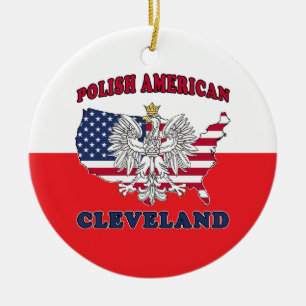 Adorno De Cerámica Cleveland Ohio Polaco