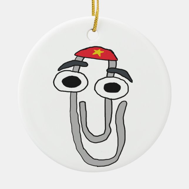 Adorno De Cerámica Clippy the Rebel (Frente)