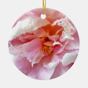 Adorno De Cerámica Closeup of Pale Pink Peonies