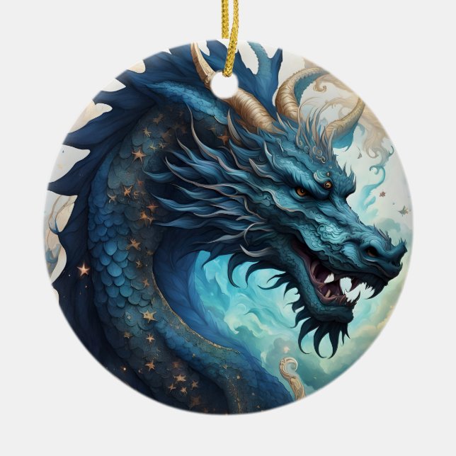 Adorno De Cerámica cloud dragon ornament (Frente)