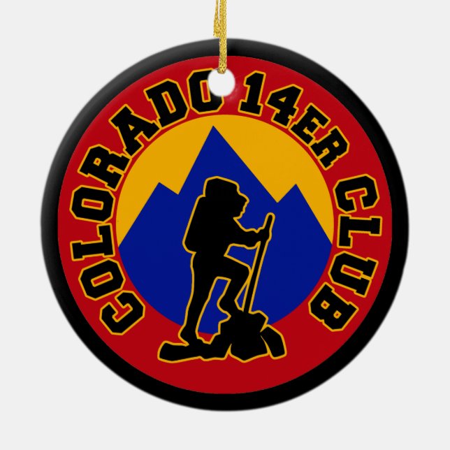 Adorno De Cerámica Club de Colorado 14er (Atrás)