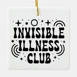 Adorno De Cerámica Club de Enfermedades Invisibles
