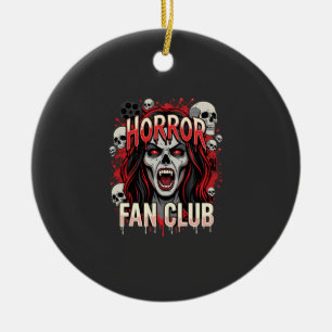 Adorno De Cerámica Club de Fans de Terror de Halloween Cráneo de Vamp