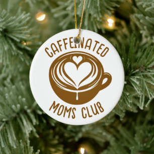 Adorno De Cerámica Club de Madres Cafetinadas Mama de Moda Amante del