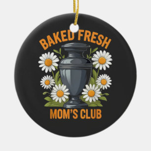 Adorno De Cerámica Club De Mamá Horneada Fresca Día De La Madre