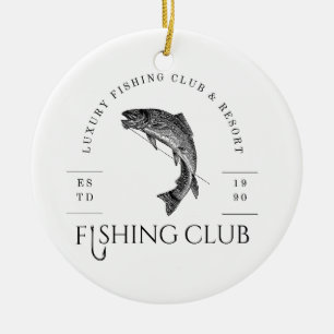 Adorno De Cerámica Club de Pesca
