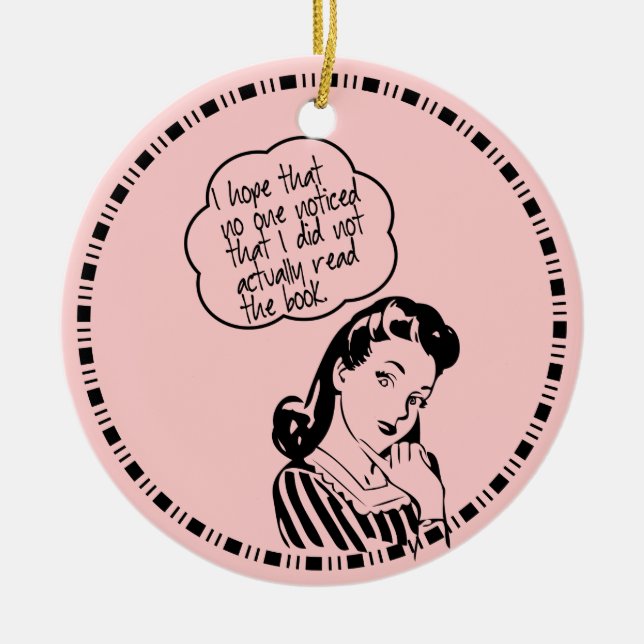 Adorno De Cerámica Club del Libro - Espero - Retro (Frente)