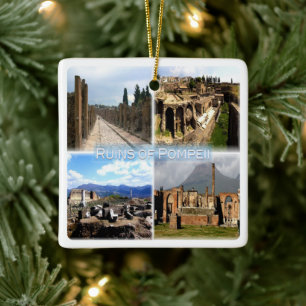 Adorno De Cerámica CMP010 NÁPOLES, RUINAS DE POMPEI (Italia),