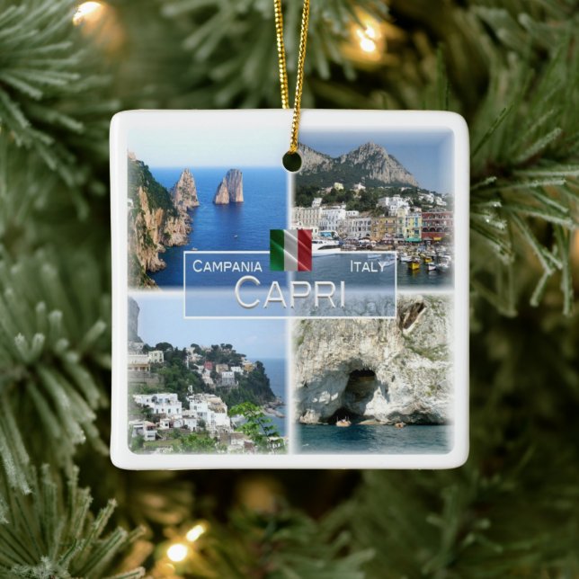 Adorno De Cerámica CMP020 CAPRI, Campania, Italia, (Árbol)