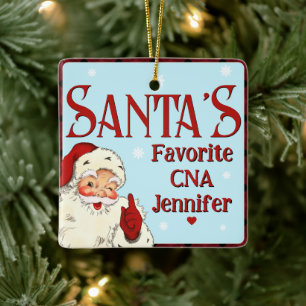 Adorno De Cerámica CNA favorita de Santas