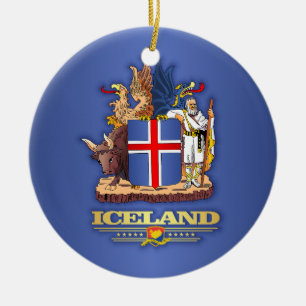 Adorno De Cerámica COA de Islandia