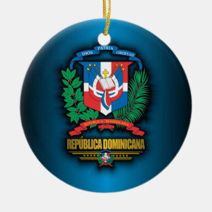 Adorno De Cerámica COA de la República Dominicana