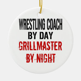 Adorno De Cerámica Coach Grillmaster de Lucha